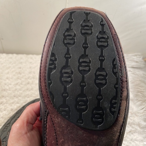 Gucci Horse Bit Driving Loafers Black & Brown Leather Protective Soles - Picture 9 of 14